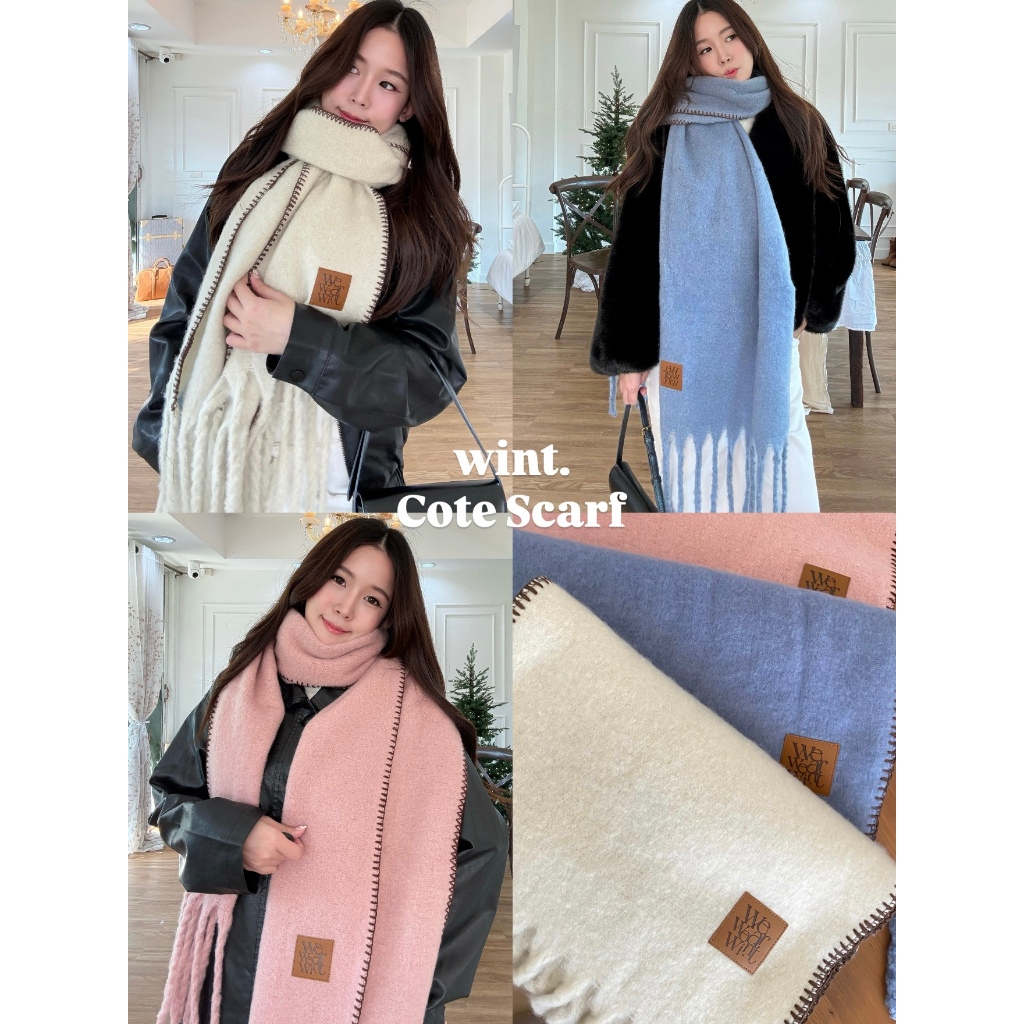 (wint.) Cote Scarf ผ้าพันคอกันหนาว กันลม ได้จนถึงอุณหภูมิติดลบ