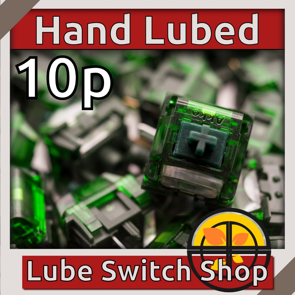 ลูปมือ 10ตัว Akko Green Fog Lubed Linear Switch