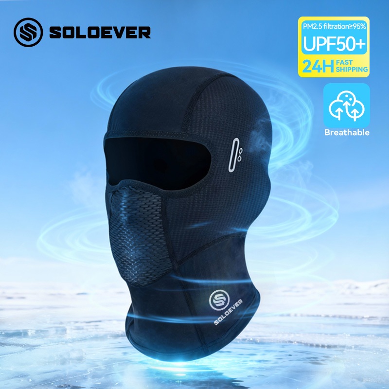 【TH การส่งสินค้า】SOLOEVER มาส์กป้องกันแสงแดด Face Mask  ป้องกัรังสี UVไว BALACLAVA MASK ขี่มืออาชีพ