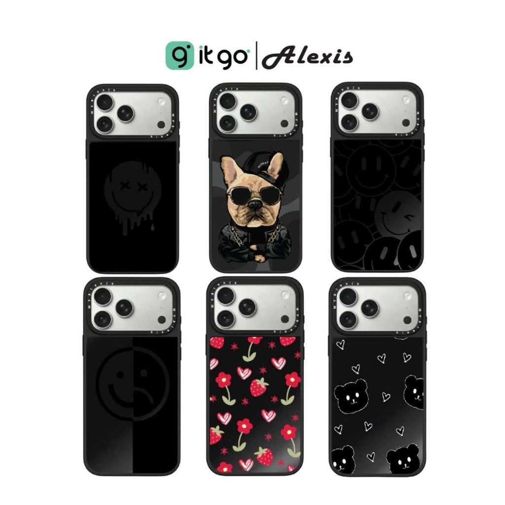 เคสดำกันกระแทก Alexis Cartoon ซ่อน Magnetic สำหรับ IPhone 17 (5)