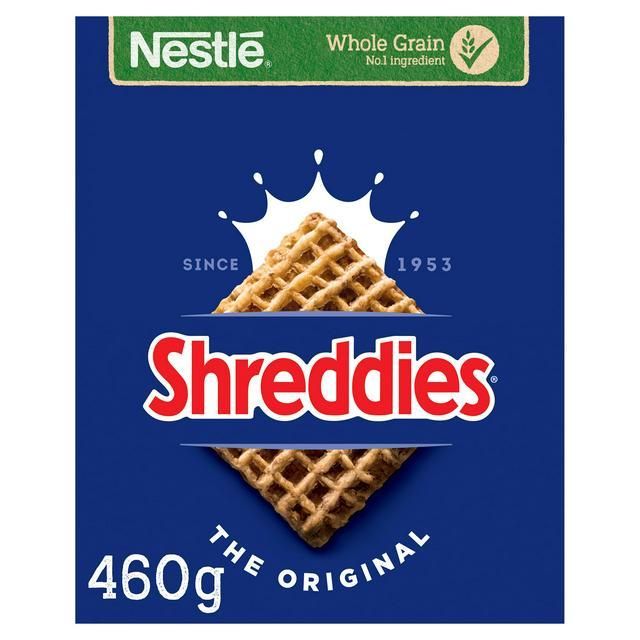 Shreddies – The Original Cereal 460g ธัญพืชอบกรอบจากข้าวเต็มเมล็ด  อุดมด้วยไฟเบอร์ ช่วยระบบขับถ่าย BBF 04/26