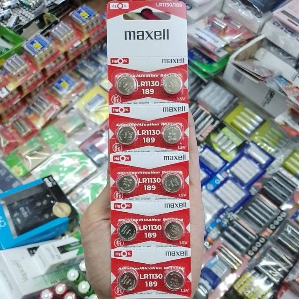 ถ่านกระดุม Maxell LR1130 1แพค 10ก้อน