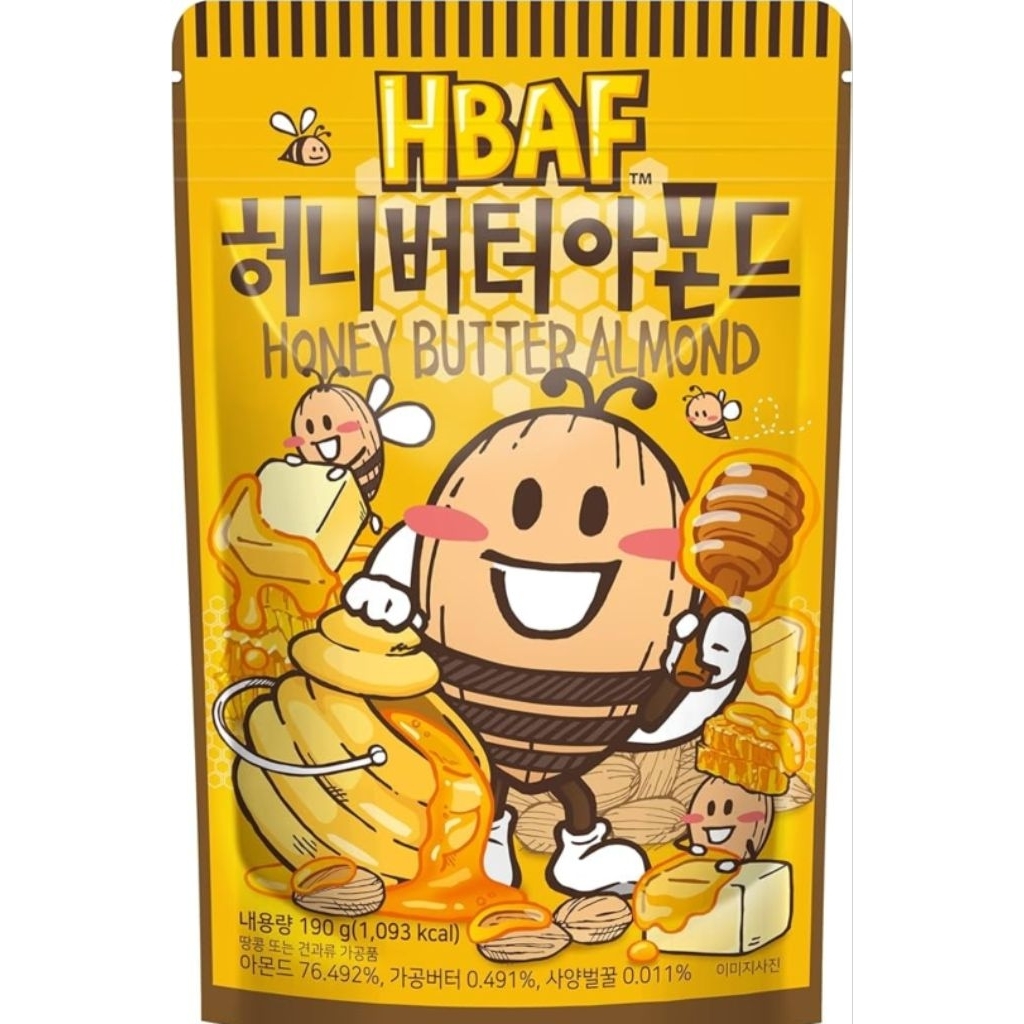 🇰🇷แม่ค้าหิ้วเองจากเกาหลี 🥜 HBAF Almond จากเกาหลี (2 รสฮิต!)