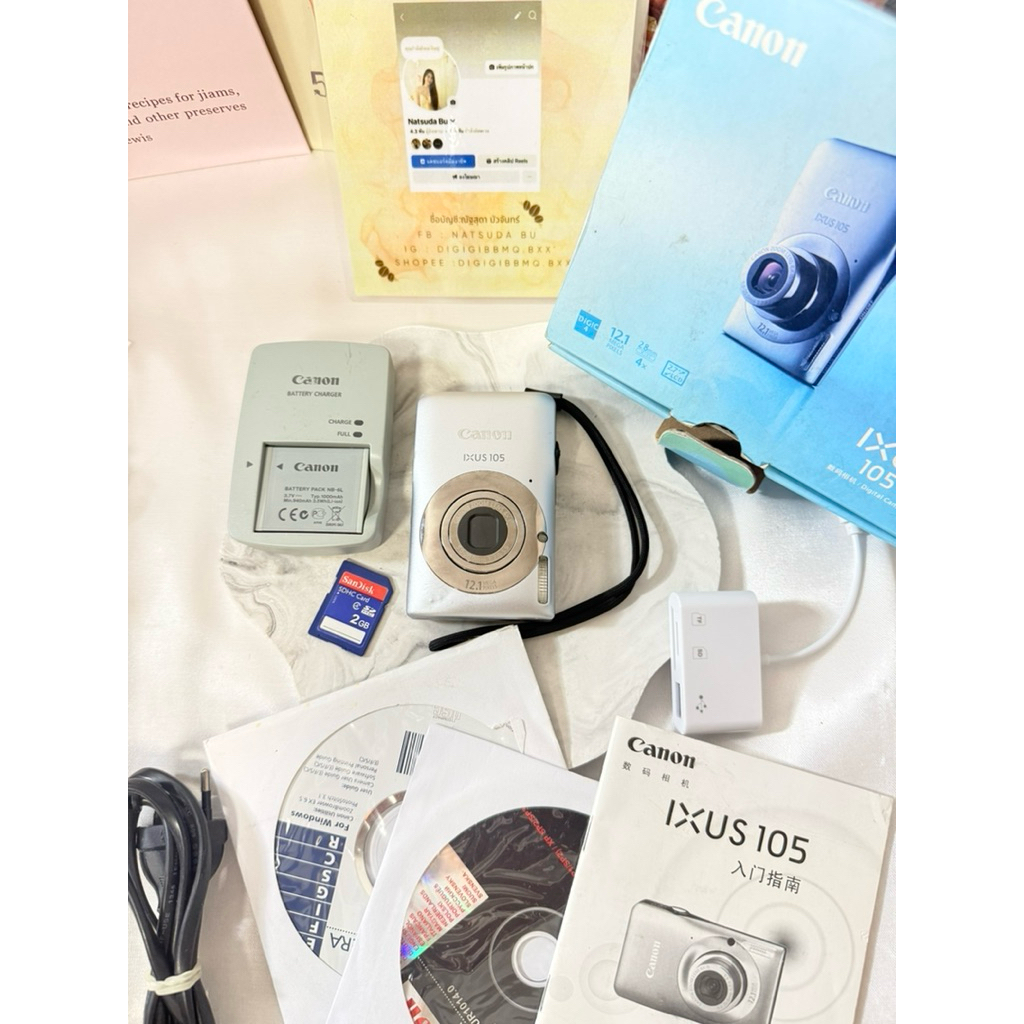 ตัวที่1📸canon ixus 105 / ixus 107/ ixy200f📸(รุ่นเดียวกันโทนภาพเดียวกัน) full box
