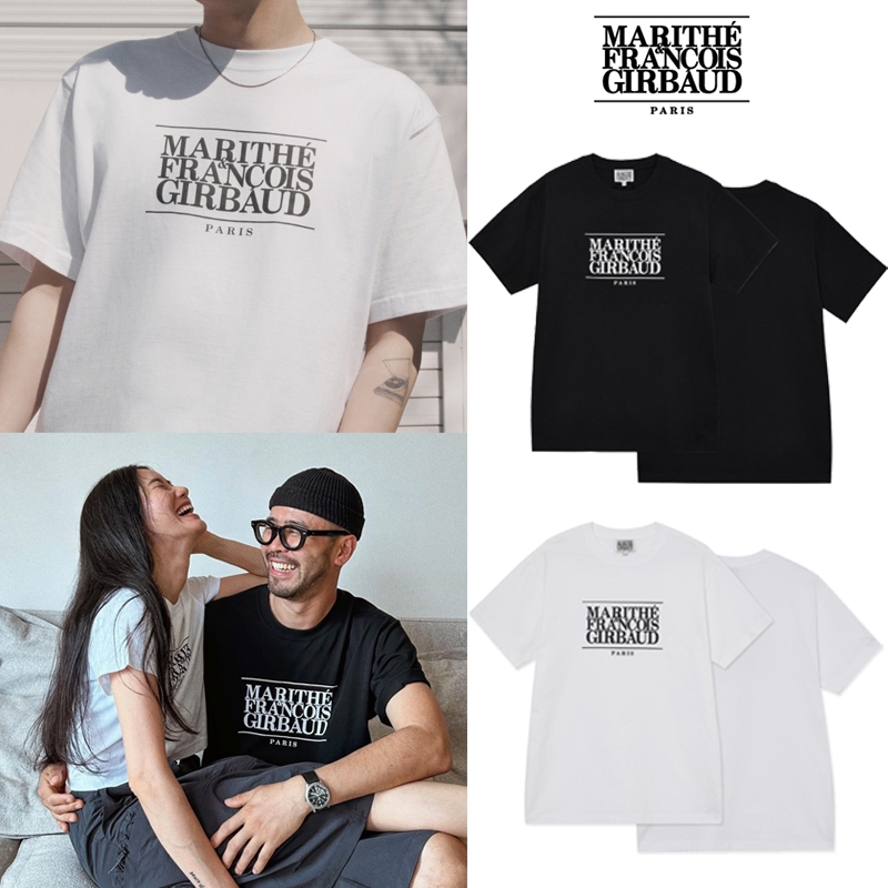 สไตล์ผู้ชาย❤️แท้ / พร้อมส่ง❤️MARITHE FRANCOIS GIRBAUDW CLASSIC LOGO TEE ของแท้ ผู้หญิง ไซส์ SM