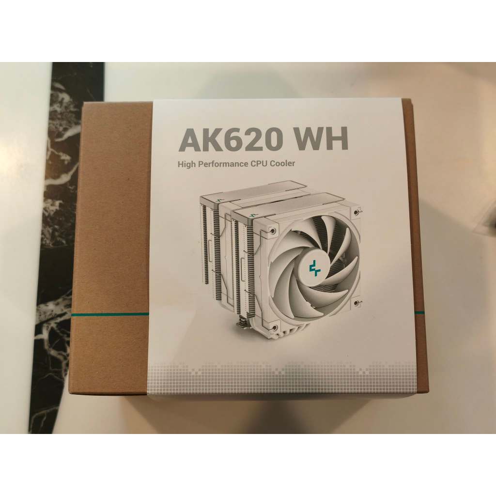CPU AIR COOLER (พัดลมซีพียู) DEEPCOOL AK620 WH ซิ้งค์ลมสีขาว มือสอง ประกันศูนย์ไทย ครบกล่อง