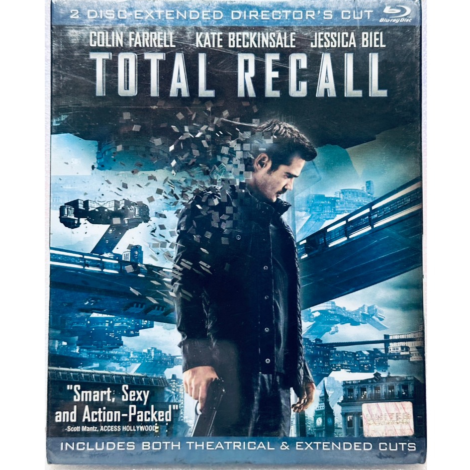 Blu-ray 2 Disc : Total Recall (2012) คนทะลุโลก " Colin Farrell, Kate Beckinsale, Jessica Biel "