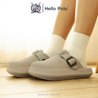 Hello Polo รองเท้าแฟชั่นผู้หญิง รองเท้าแบบสวม กันลื่น เบาสบาย พื้นนุ่มมาก คลายเมื่อยเท้า UNISEX วัสดุ EVA รุ่น HP8047