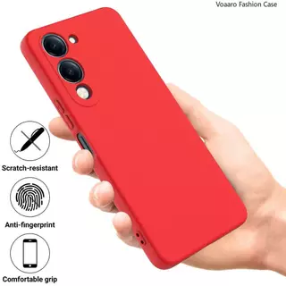 เคสชิลิโคนกำมะหยี่ สำหรับ Vivo Y04 Y04S Y29S กันกระแทก ขอบตรง