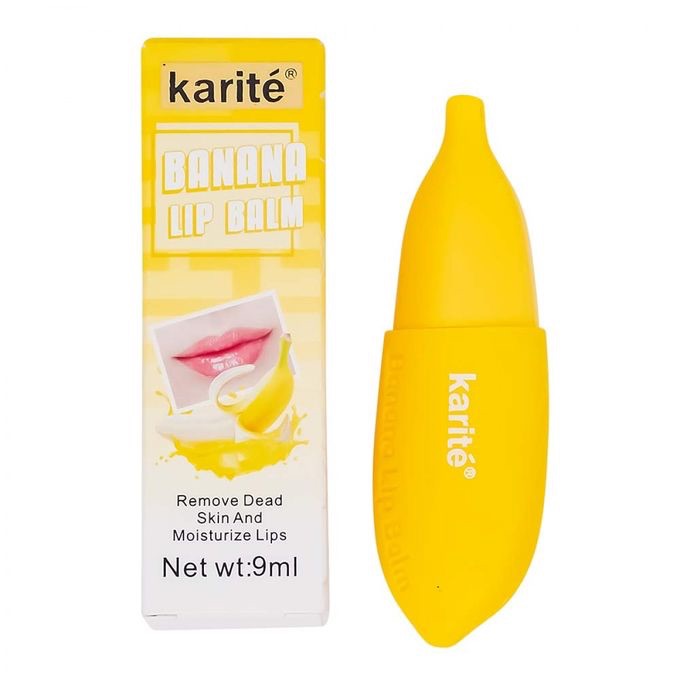 Karite บานาน่า ลิปปาล์ม ลิปบาล์มกล้วย Karite Banana lip balm 9ml. [No.70605-47 ]