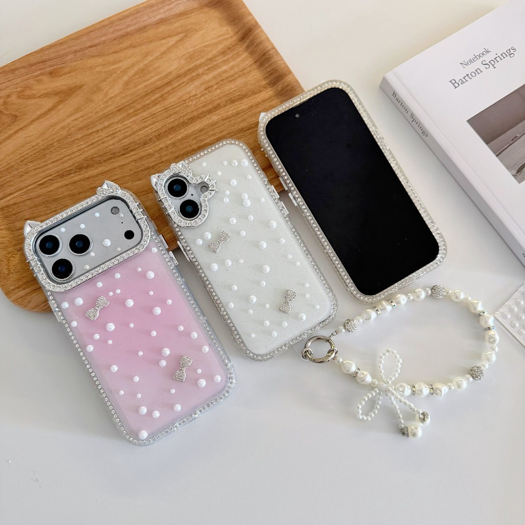 เคสกล้องเพชร แถมมุกติดเคส DIY for iPhone 11-12-13-14-15-16-17-pro-max 16plus 17air 17promax 16promax 15promax 14promax