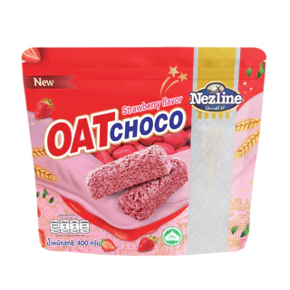 [โปร 3 แพ็ค] (400 กรัม) Oat Choco ขนมข้าวโอ๊ตอัดแท่ง 3 รส รสดั้งเดิม รสช็อกโกแลต รสสตรอเบอร์รี่ 400 กรัม ตราเนสไลน์