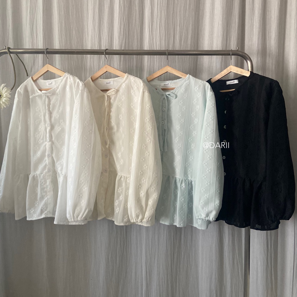 Floral Top  ✿ | เสื้อแขนยาว ต่อระบาย 1 ชั้น
