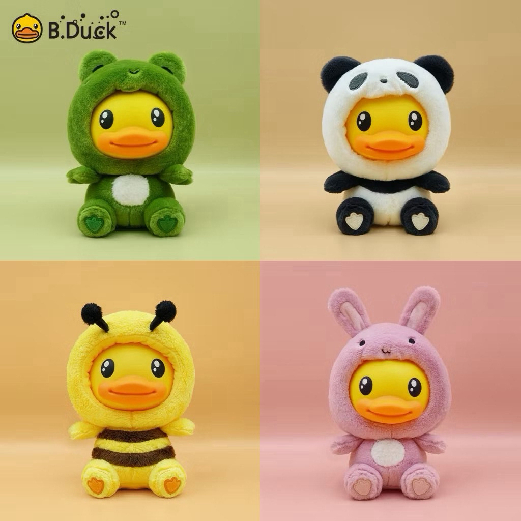 กล่องสุ่ม Bduck Animal Series ขนนุ่ม มีทั้ง Unbox และกล่องใหม่ (19cm.)