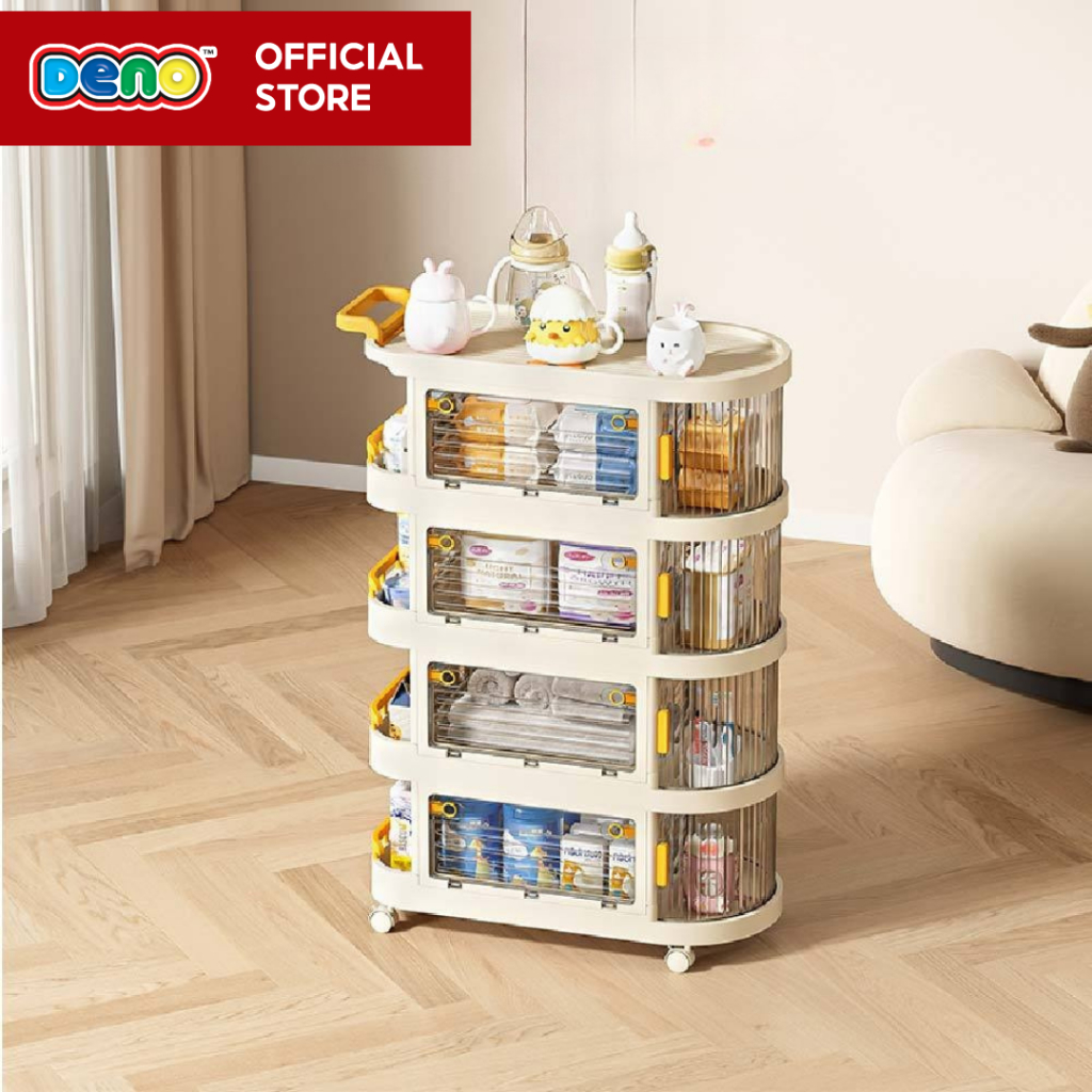 DENO (ดีโน่) ตู้เก็บของมีล้อ 3 ชั้น 4ชั้น