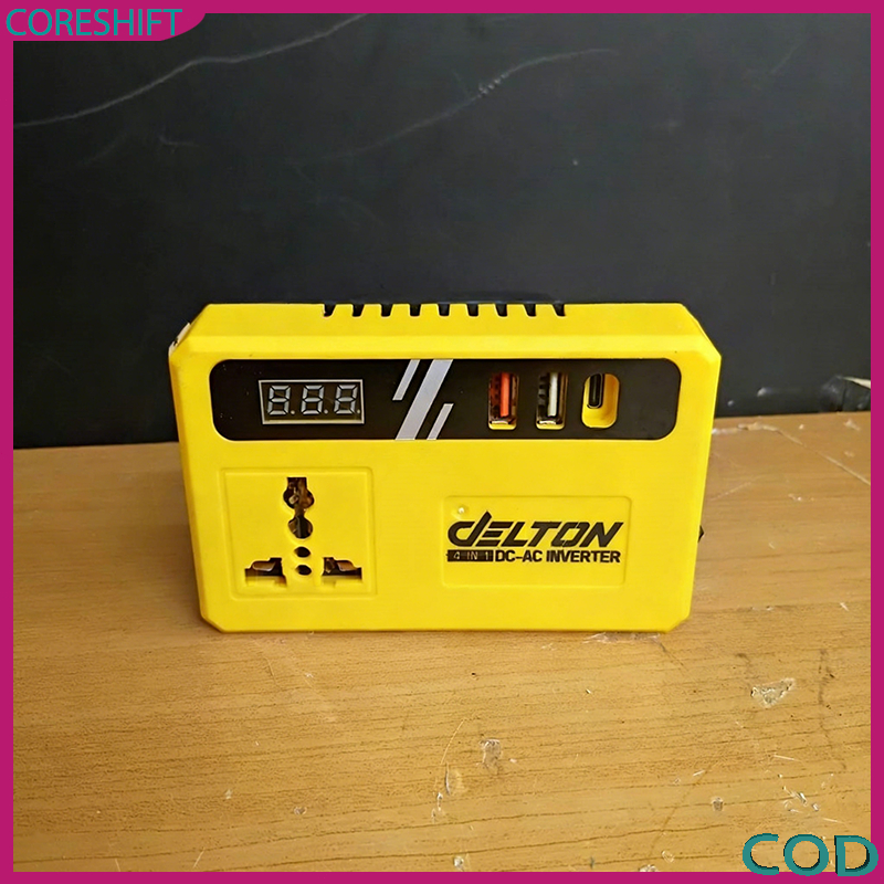 เครื่องแปลงไฟ DeWalt 18V เป็น 220V AC อินเวอร์เตอร์ 150W พร้อมชาร์จเร็ว USB-C และช่องเสียบปลั๊ก สำหรับใช้งานกลางแจ้ง