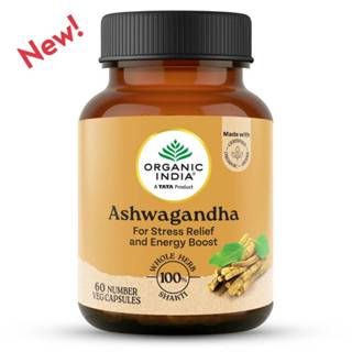 โสมอินเดีย ออร์แกนิค ORGANIC INDIA Ashwagandha Capsules - 60…