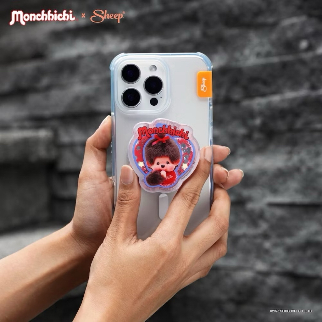 พร้อมส่งจากไทย🇹🇭 [Griptok MS Monchhichi] ของแท้ ที่ติดหลังโทรศัพท์ ม่อนชิชิ/สนู้ปปี้/สติช ใช้กับเคสมีแม่เหล็ก