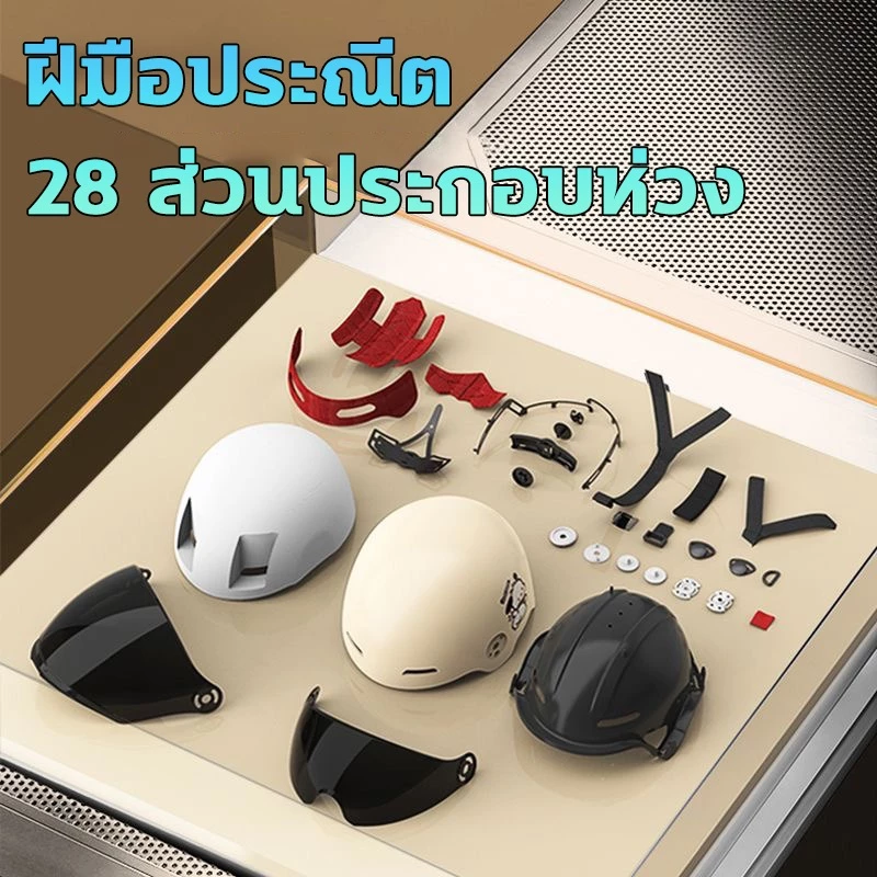 หมวกกันน็อคผู้ใหญ่ รุ่นอัพเกรด บังแดด HD thumbnail 7