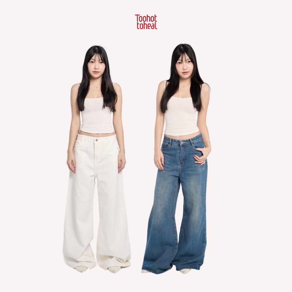 กางเกงยีนส์ รุ่น Flowy / Sugar Mlik - TooHotToHeal