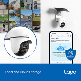 TP-LINK (Tapo C610 KIT) 2K 3MP Solar-Powered Pan/Tilt Security Camera Kit พร้อมแผงโซลาร์