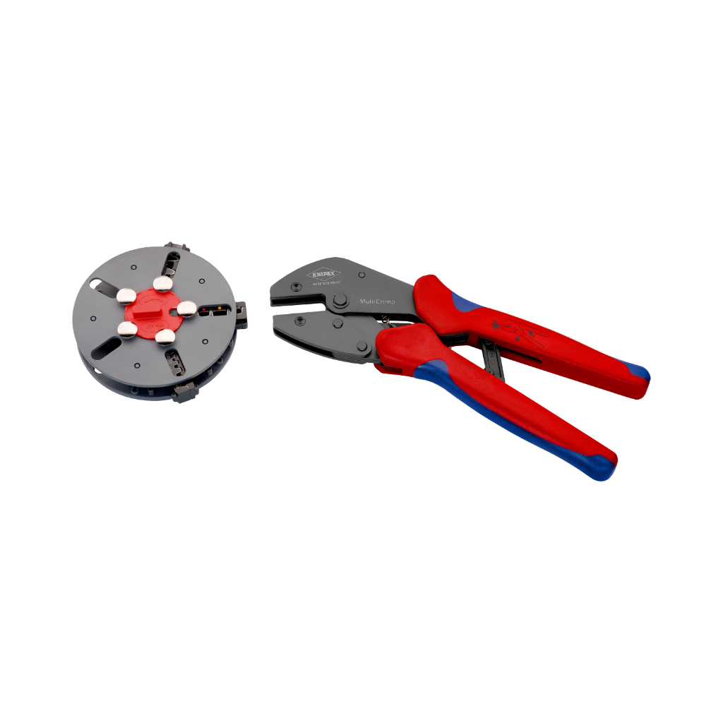 KNIPEX MultiCrimping Pliers w/changer magazine คีมย้ำพร้อมกล่องเปลี่ยนแมกกาซีน รุ่น 973301