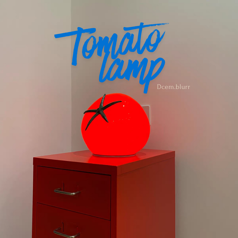 Pre 10-15 วัน รอไม่นาน Tomato lamp🍅 โคมไฟมะเขือเทศ แบบตั้งโต๊ะ วัสดุพรีเมี่ยม งานน่ารักมาก