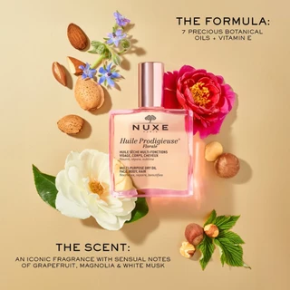 NUXE HUILE PRODIGIEUSE FLORALE MULTI-PURPOSE DRY OIL (สูตร FLORALE) Body Oil บอดี้ออยล์ ออยล์ทาผิว กลิ่นฟรุตตี้ ฟลอรัล