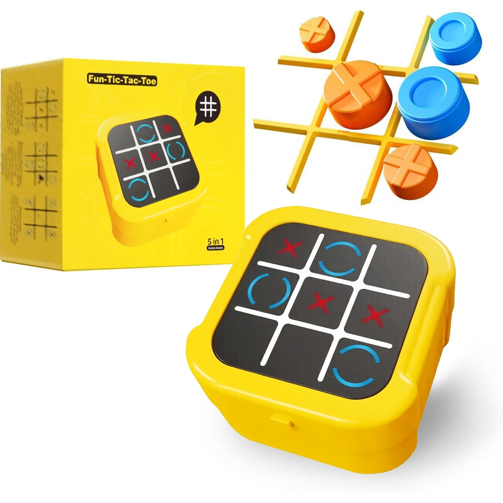 ของเล่นเสริมทักษะ STEM อัจฉริยะ เกมโอเอ็กซ์ 5-in-1 ฝึกความจำ ปรับระดับความยากได้ และมีโหมดปาร์ตี้