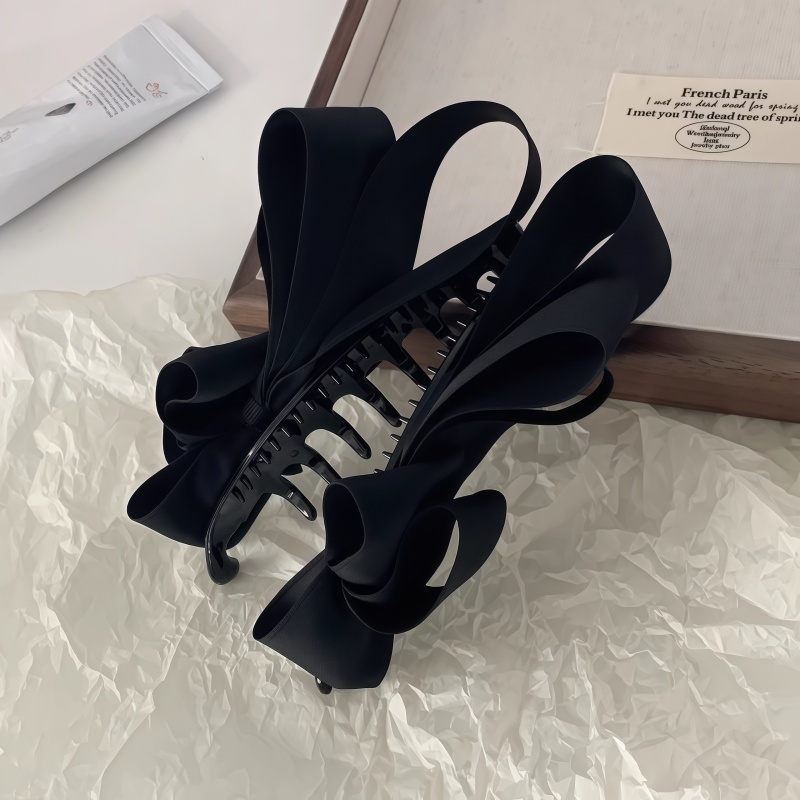 Lunar Blossom🎀🎀กิ๊บติดผมสไตล์เกาหลี  กิ๊บติดผมรูปโบว์  ทรงผมหางม้าสูงแบบหรูหรา  เครื่องประดับแฟชั่น  วัสดุผ้าซาติน - รูปที่ 4