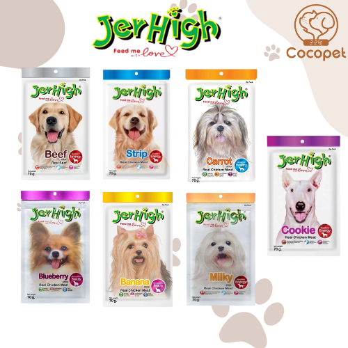 JerHigh ขนมสุนัขเกรดพรีเมียม 60g ขนมหมา  jerhigh ขนมฝึกสุนัข