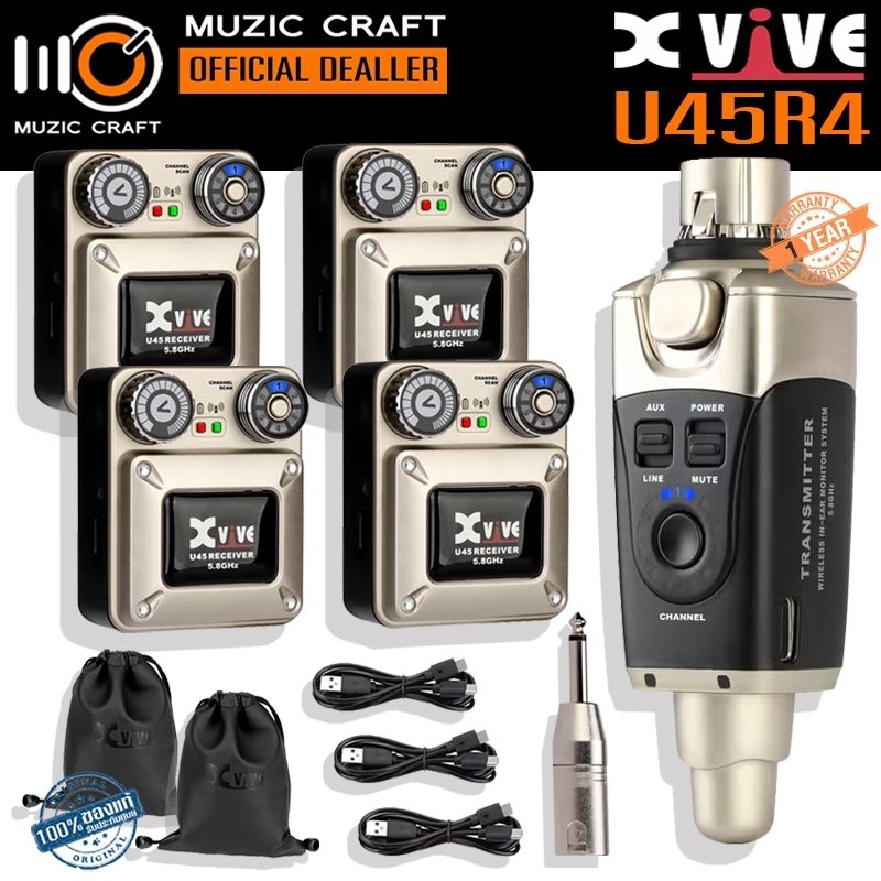 Xvive U45R4 *ของแท้รับประกัน 1ปี* 5.8Ghz Digital Wireless Microphone System, ระบบ ไมค์ไร้สาย