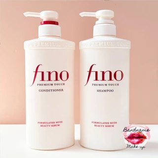 ของแท้100% Shiseido Fino Premium Touch Shampoo / Conditioner 550ml — ผมนุ่มลื่น เงาสลวย ฟื้นผมเสียแบบซาลอนญี่ปุ่น