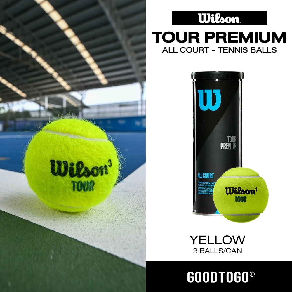 Wilson ลูกเทนนิส บรรจุ 3ลูก Tour Premier All Court WRT109400