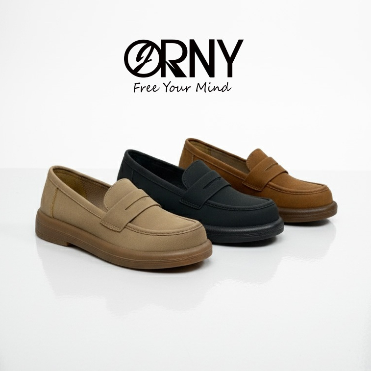 🇹🇭 ส่งจาก กทม. 🇹🇭 OY280 | ORNY(ออร์นี่) ® รองเท้าโลฟเฟอร์ผู้หญิง ใส่นุ่ม น้ำหนักเบา ส้นสูง3ซม. รุ่น Mellow