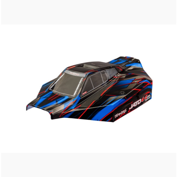 TRAXXAS 9060-BLUE Body, Jato® 4X4 VXL, blue (painted, decals applied)