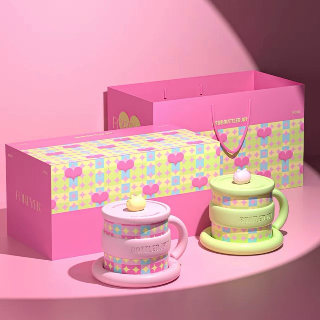 พร้อมส่ง‼️ Bottled Joy แก้วน้ำ หวังอี้ป๋อ แก้วสแตนเลส316 เก็บอุณหภูมิ แถมการ์ดหวังอี้ป๋อ Wang Yibo ข