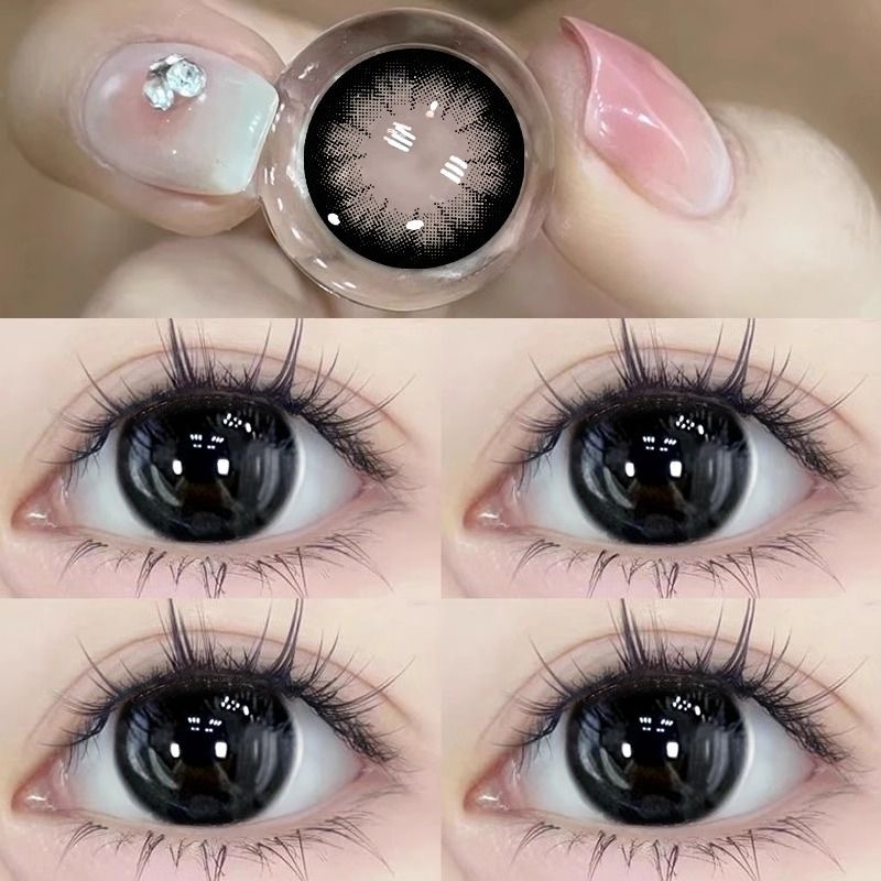 (COD) LensFine ถั่วดำน้อยน่ารัก คอนแทคเลนส์สีเกาหลี เลนส์นิ่ม ใส่ง่าย DIA: 14.5mm ใช้ได้ 1 ปี