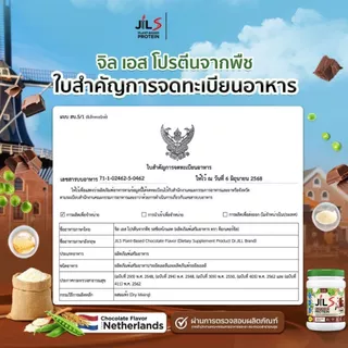 เซตโปร 3 แถม 3 กระปุก Dr.JiLL JILS Plant-Based Protein โปรตีนพืช มี 4 รสชาติให้เลือก