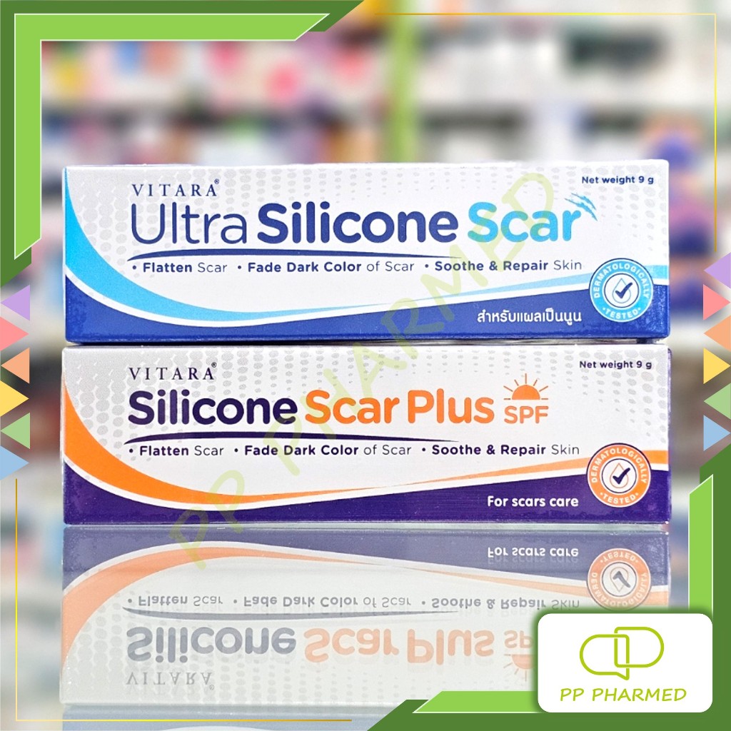 Vitara ซิลิโคนเจลสำหรับดูแลรอยแผลเป็น ผสมสารกันแดด Silicone Scar Plus SPF 9g