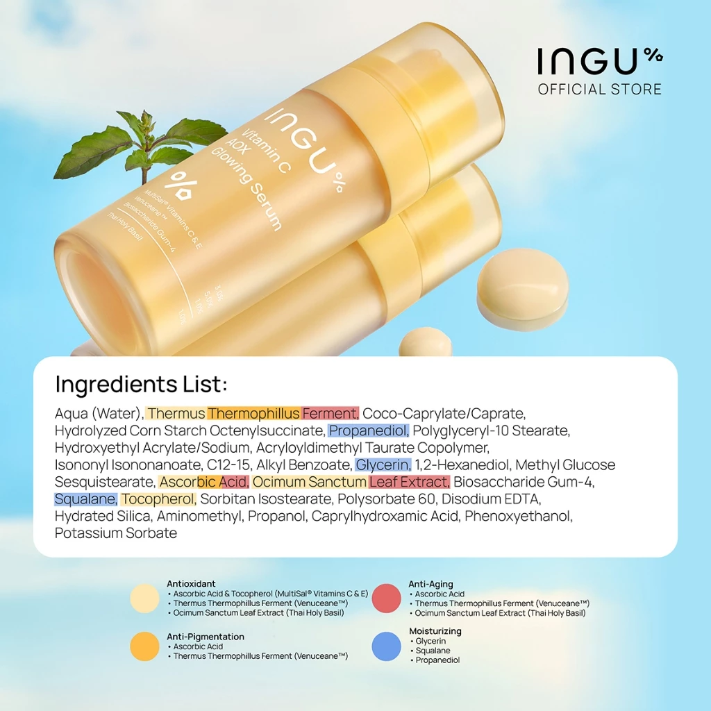 INGU Vitamin C AOX Glowing Serum 30ml อิงกุ เซรั่มวิตามินซี thumbnail 9