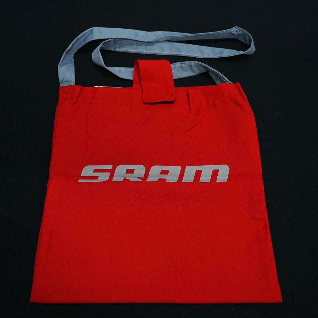 กระเป๋าสะพายข้าง SRAM สีแดง สายสะพายเทา