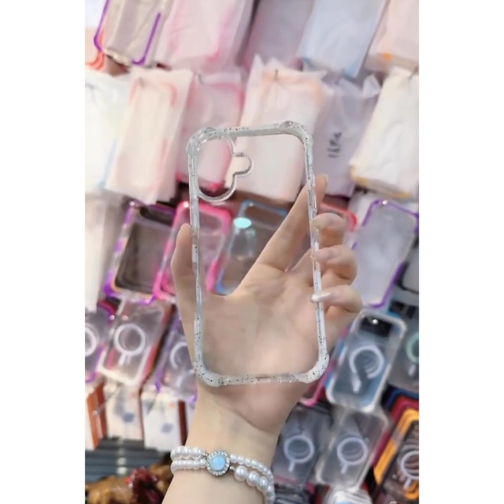 เคสขอบ pumper ลายจุด สีสวย เคสกันกระแทก ขอบเหลี่ยม