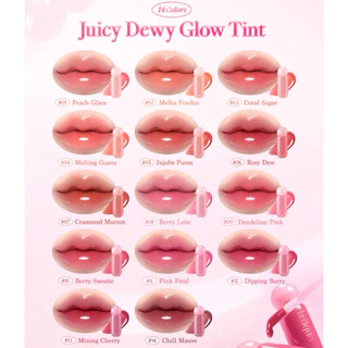 ราคาsale=ใกล้หมดอายุ (กดในไลฟ์ลด40%) DASIQUE JUICY DEWY TINT /Dasique Juicy Dewy Glow Tint ลิปทิ้นท์ฉ่ำ ติดทน