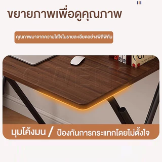 Owens💥โต๊ะพับได้ 80/60CM โต๊ะทํางาน ท่อเหล็กหนา ติดตั้งง่าย ห้องนอนบ้าน ห้องนั่งเล่น Folding Table