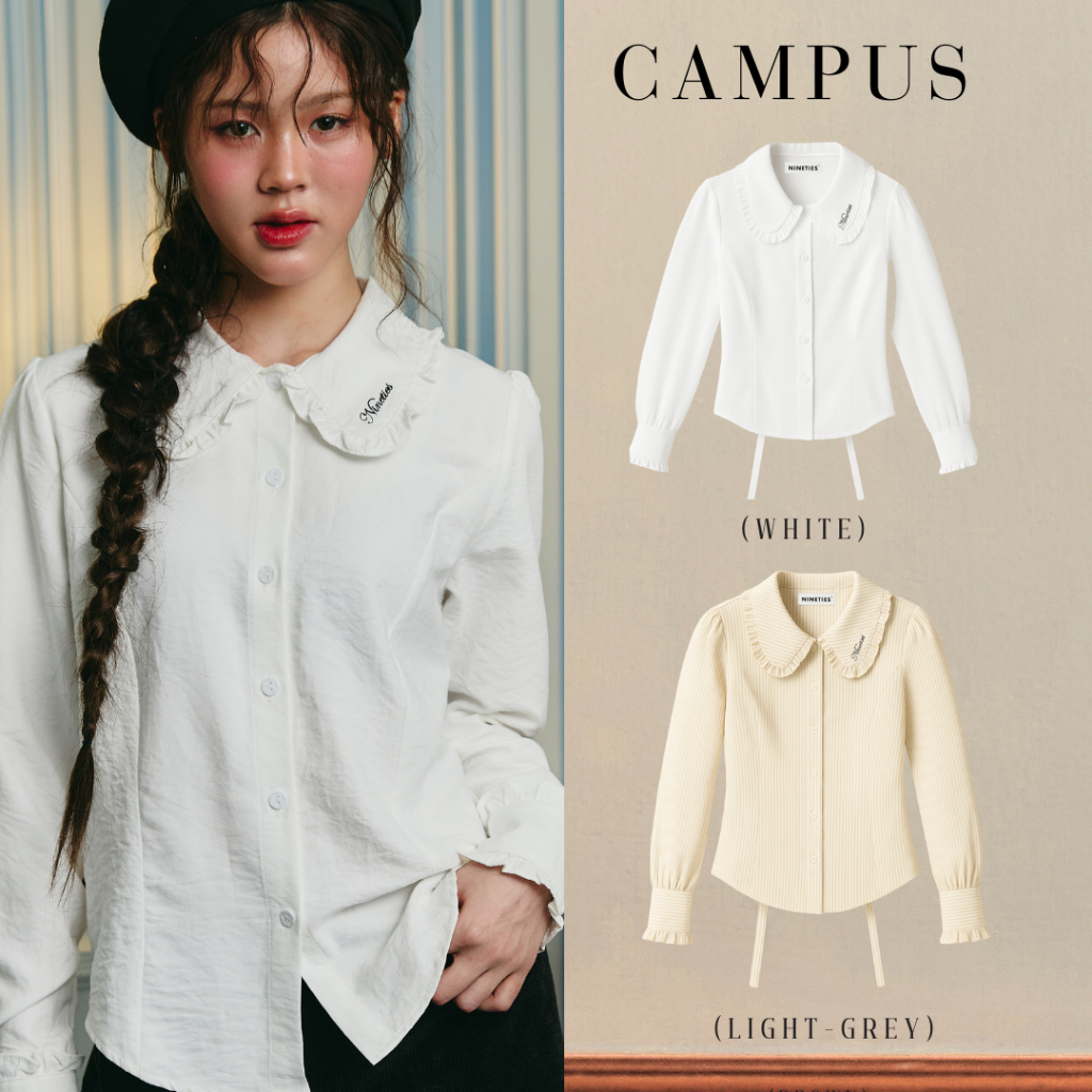Nineties Design : Class Of Nineties Shirt เสื้อเชิ้ต แขนยาว รุ่น Campus