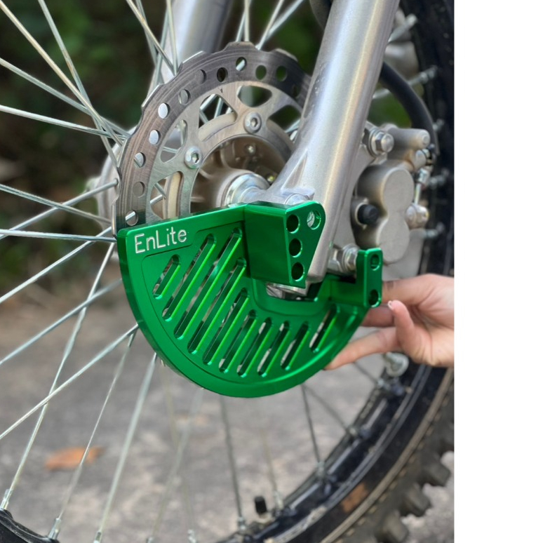 การ์ดจานดิสหน้า การ์ดดิส cnc อย่างดี การ์ดป้องกันดิสหน้า สำหรับรถ Enlite KLX140 /140rf /140 g พร้อมส