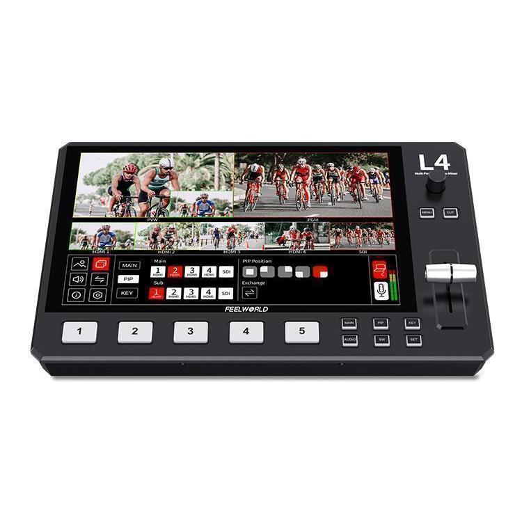 Feelworld L4 10.1 Touch Screen Multi-Camera Video Switcher Streaming สินค้าประกันศูนย์ไทย