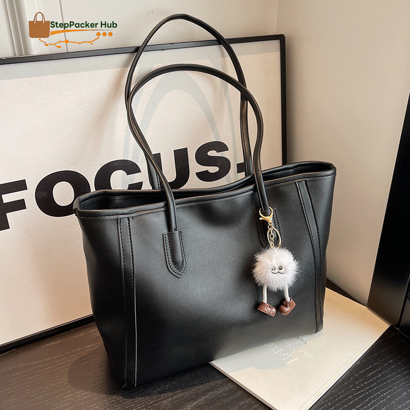 StepPacker Hub 🌟ลดเฉพาะวันนี้🌟กระเป๋าสะพายข้างผู้หญิง กระเป๋าหนัง วินเทจ ความจุเยอะ เกาหลี แฟชั่น สไตล์มินิมอล คุณภาพดี - รูปที่ 2