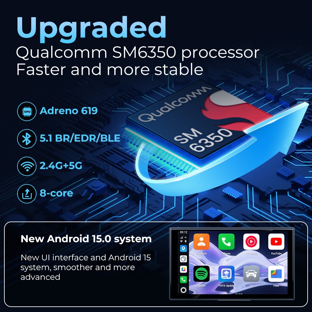 CarlinKit 2025 ใหม่ Android 15 Tbox-Ultra 8GB+128GB CarPlay Ai Box Wireless CarPlay Android Auto รองรับ Netflix YouTube - รูปที่ 5